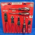Milwaukee 48-22-0145 7PC. Electricians Hand Tool Set. Fixed Price $81.49.