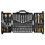 Vevor Mechanics Tool Set 207 Pieces 1/4" 3/8" 1/2" Drive Sockets -sae And Met.... Fixed Price $139.92.