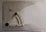 Vintage Keuffel Esser K&e Transparent Adjustable Triangle Drafting 57 0212-8. Fixed Price $29.99.