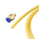 Meccanixity Pneumatic Ptfe Air Tubing Hose Kit 4MM Od 2MM Id 1M Yellow,gold. Fixed Price $10.63.