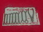 Vtg Oxwall 10-PIECE Home-auto Tool Set 8 Wrenches Plier. Fixed Price $19.95.