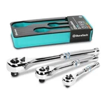 Duratech 3PC Ratchet Set 1/4" 3/8" 1/2" Drive Handle 90-TOOTH Reversible. Fixed Price $30.99.