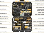 Dekopro 228PC Mechanics Tool Set Socket Wrench Kit With Storage Case. Fixed Price $93.60.