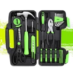 Hex Keys Plier Scissor Screwdriver Hand Kit 39PCS Household Toolbox Green. Fixed Price $22.00.
