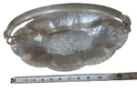 Vtg Continental Hand Wrought 572 Silver Lock 3D Leaves Tray 13 X 7.75 Basket. Fixed Price $20.50.