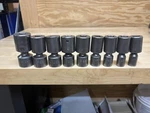Mac Tools 9PC Vup Series 7/16"-15/16" 1/2" Drive Impact Swivel Socket Set. Fixed Price $179.95.