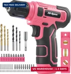 Hi-spec 8V Usb Pink Power Drill Driver & Screw Bit Set For Women. Ladies Cordles. Fixed Price $39.86.