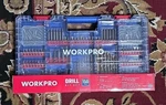Workpro 150 Piece Drill Bit Set With Tool Box. Fixed Price $39.99.