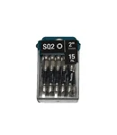 Makita E-01052 #2 Square Impact Bits 15 Pack Sealed Free Shipping. Fixed Price $14.99.