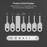 Folding Tool Set With Screwdrivers And Hex Key Wrenches, Seven Functional Too.... Fixed Price $36.54.