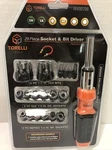 Torelli 29 Piece 1/4" Socket And Ratcheting Bit Driver New Package. Fixed Price $18.99.