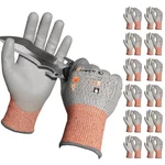 Work Gloves Ansi A5 Cut Resistant Pu Coating Non Slip 12 Pairs M CR3088. Fixed Price $58.11.