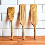 3-PIECE Wooden Kitchen Utensil Set Durable Tools & Gadgets For Cooking. Fixed Price $28.00.