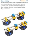 Hightop 2PCS 6 Stone Seamless Setter W/ Vacuum Suction Installation Tool. Fixed Price $79.99.