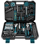 Home Tool Kit 257PCS Basic Repair Set With Screwdrivers, Wrenches, Case Blue. Fixed Price $49.99.