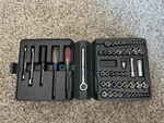 Sears Craftsman Usa 55PC Mechanics Tool Set Socket Ratchet 33455 Nos Metric Sae. Fixed Price $80.00.