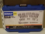 Kobalt PRO90 Ratchet 1/4" & 3/8" 42-PIECE Mechanic's Tool Set. Fixed Price $30.00.