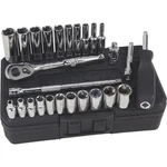 Klutch 6-PT. Socket Set, 26-PC., Metric, 1/4IN. Drive, Chrome Vanadium Steel. Fixed Price $45.99.