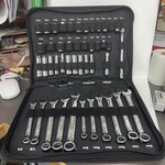 Craftsman Mechanics Tool Set, Sae / Metric, Soft Storage, 47-PIECE (CMMT12019). Fixed Price $110.00.