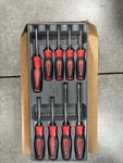 Snapon 9PC Torx Instinct Soft Grip Screwdriver Set Red. Fixed Price $201.68.
