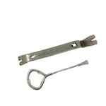 2 Pc Flat Pry Bar 5.5 In, Nail Puller Claw And Ace Hardware Paint Can Opener. Fixed Price $16.47.