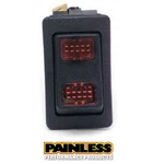 Painless Performance 80403 Replacement Rocker Switch Universal Red Light 15A. Fixed Price $19.90.