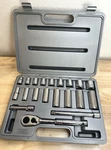 John Deere Sae 3/8" Drive 20 Piece 12 Point Socket Set Complete Excellent. Fixed Price $76.00.