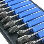 Tungsten Carbide Rotary Bit Set 1/8" Cutting Carving Burrs For Dremel Tool. Fixed Price $9.75.