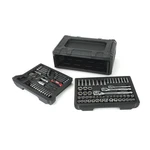 Hyper Tough 170-PIECE 1/4, 3/8 And 1/2-INCH Drive Mechanics Tool Set Red & Black. Fixed Price $76.49.