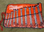 Stanley Proto Anti-slip Combination Wrench Set Sae 5381710 Automotive Tools 10PC. Fixed Price $180.76.