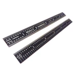 Pec Tools 5R Flexible Black Chrome Ruler 12" 501-012EZ. Fixed Price $32.67.