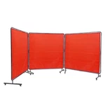 Vevor Welding With Frame, 6' X 3 Panel Curtain Screens, Flame-. Fixed Price $186.03.