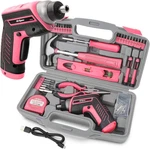 Hi Spec - Kit De Herramientas Para El Hogar Rosa 35 Piezas Con 3,6V,. Fixed Price $68.26.