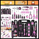 123-PIECE Pink Diy Kit For Women & Girls Ergonomic Handles, Durable Toolb. Fixed Price $63.99.