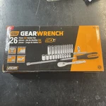 Gearwrench 80312DD - 26 Pc. 1/4" 90T Standard Mechanics Tool Set, Sae. Fixed Price $79.99.