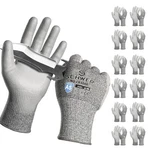 Schwer 12 Pairs Ansi A5 Cut Resistant Work Gloves, Proof With Pu C.... Fixed Price $71.79.