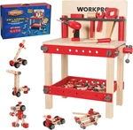 Workpro Wooden Workbench Kit Kids Tool Building Toy Set Educational. Fixed Price $53.99.