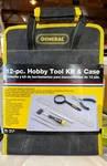 General 12-PC. Hobby Tool Kit & Case. Fixed Price $19.00.