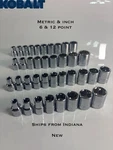 Kobalt 36PC 3/8 Socket Set & 12 Point Metric Sae Chrome Mechanics Tool. Fixed Price $30.40.