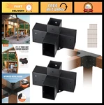 Vevor 4-WAY Pergola Bracket, 4"X4" 2-PACK Heavy Duty Corner Brackets For Wood Be. Fixed Price $85.99.