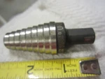 #2 59002 Klein Tools Step Drill Bit 1/2" 1" - Hole Sizes Usa Tool,. Fixed Price $17.31.