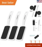 Foot File For Dead Skin - 3 Pack Professional Pedicure Tools Callus Remover. Fixed Price $13.99.