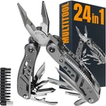 24-IN-1 Multitool With Knife, Pliers & 11 Bits Sharp Stainless Steel .... Fixed Price $40.51.