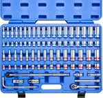 Neiko 02472A 3/8-INCH-DRIVE Colored Mechanics Tool Ratchet, Socket Set, 76-PIECE. Fixed Price $207.81.