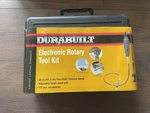 New Durabuilt Electronic Rotary Tool Kit W/ Flex Shaft Carrying Case. Fixed Price $28.49.