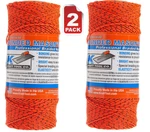 Kraft Tool Co. BC354 Premium Professional Bonded Braided Mason Line 2 Pack 500FT. Fixed Price $43.60.