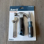 Anvil 3-PIECE Home Tool Kit With Hammer, Wrench, And Screwdriver Bx-cc. Fixed Price $13.99.