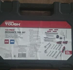 Hyper Tough 144-PIECE Mechanics Tool Set Sae/metric W/ Hard Case. Fixed Price $130.00.