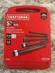 Craftsman -piece 1/2-IN Drive 8-IN Socket Extension Set Mod #CMMT98356. Fixed Price $53.99.