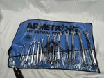 Rare Armstrong 12PC Metric 6MM-19MM Full Polish Combination Wrench Set Point. Fixed Price $371.99.